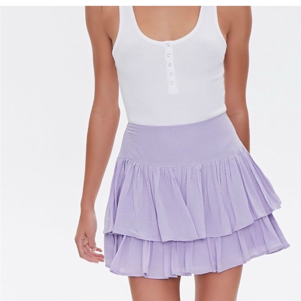 Forever 21 Light Eyelet Skirt
